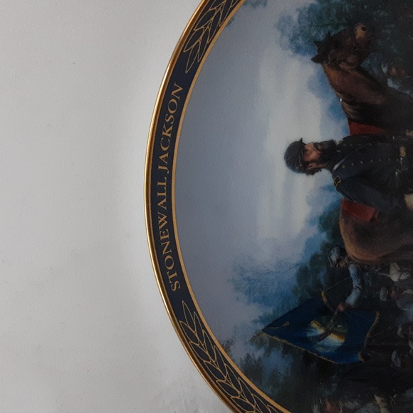 1994 Bradford Exchange Gallent Men of the Civil War Stonewall Jackson Plate - Picture 3 of 9